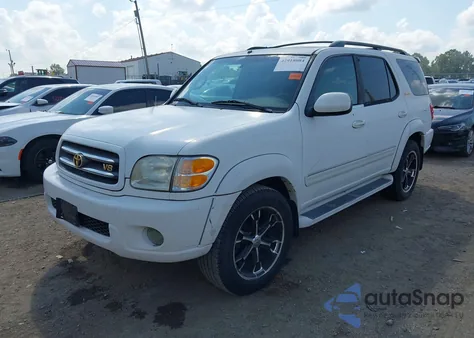 2002 Toyota Sequoia Limited V8 from USA, damaged, VIN 5TDZT38A92S110378